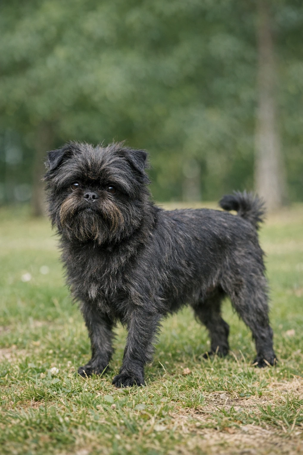 Affenpinscher in a park