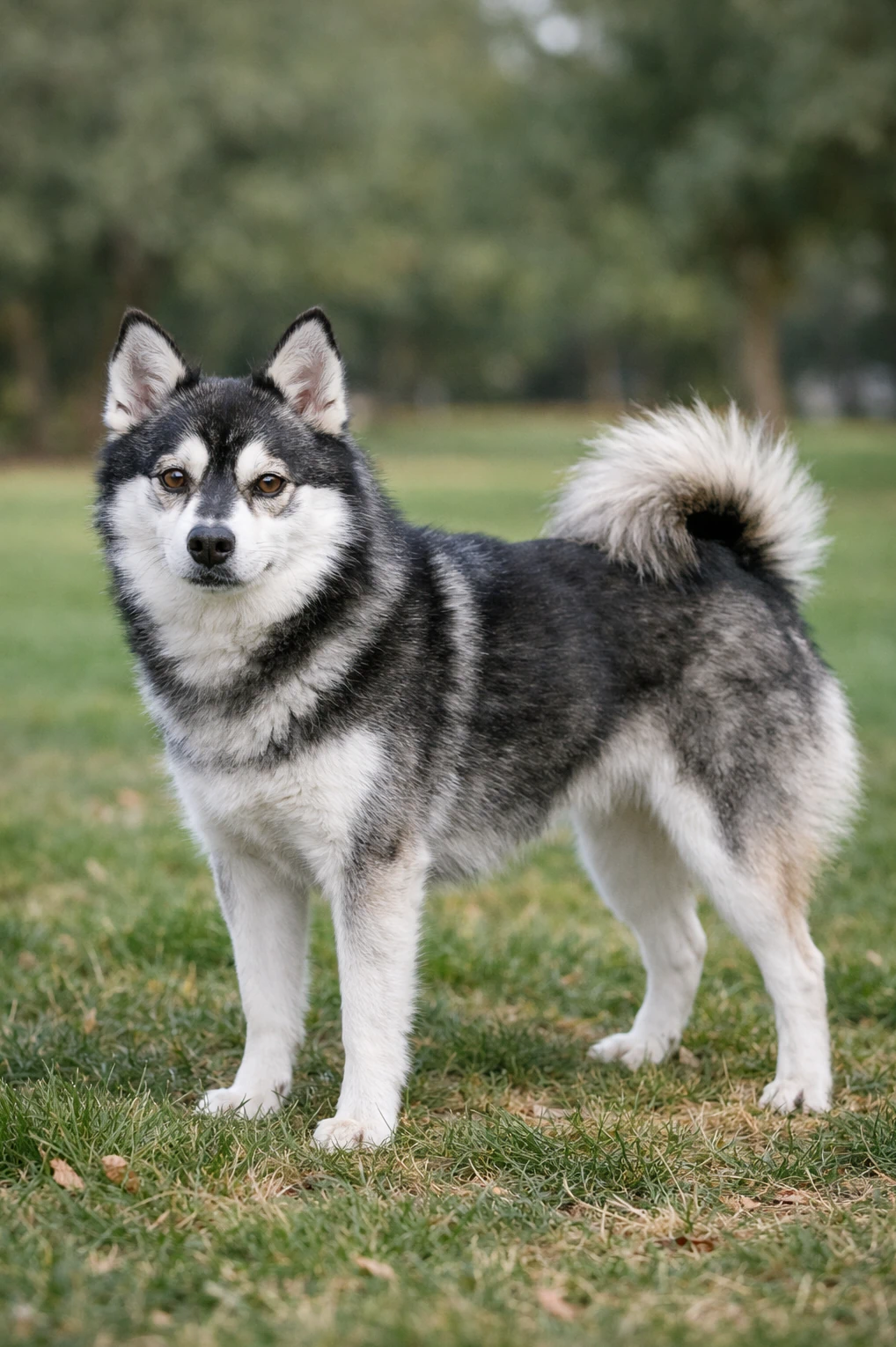 Alaskan Klee Kai in a park