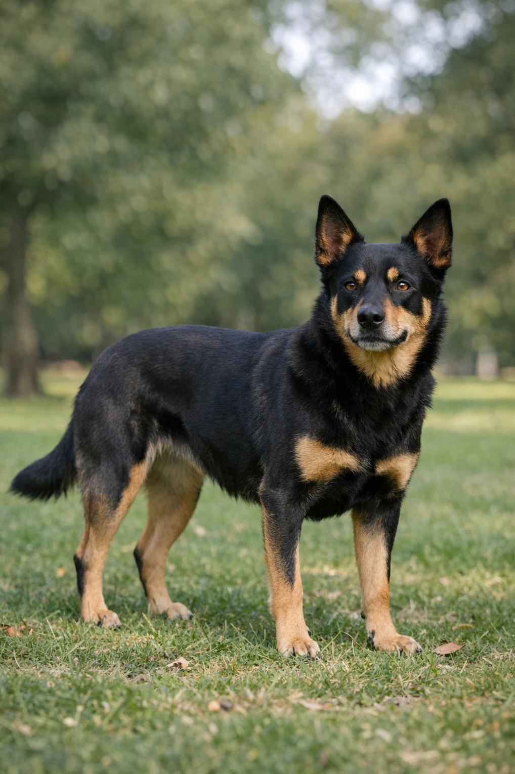 Australian Kelpie in a park