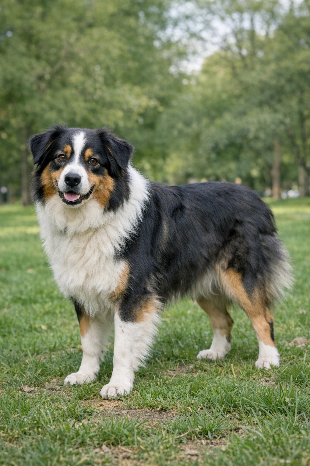 Australian Shepherd in a park