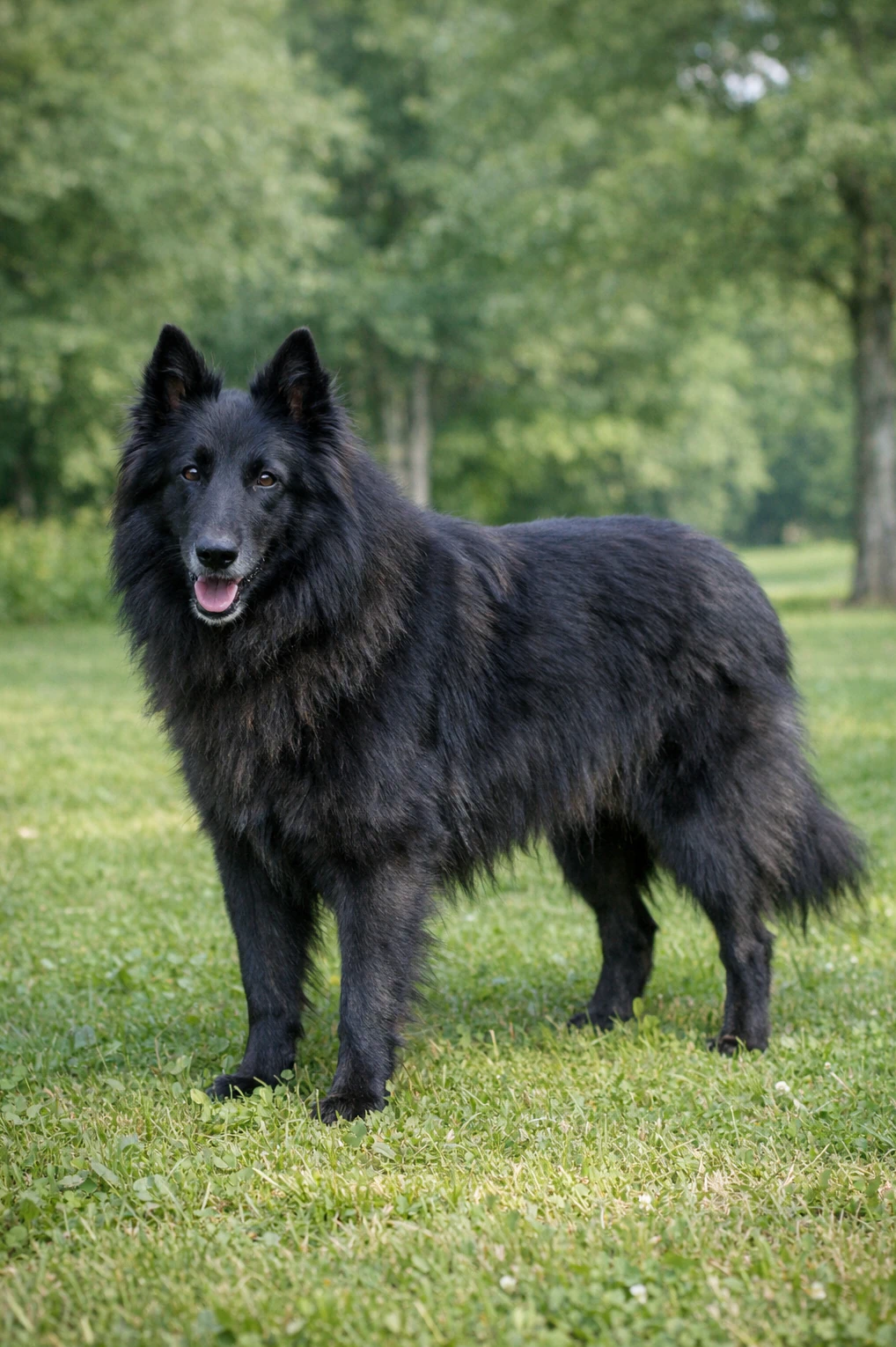 Belgian Sheepdog in a park