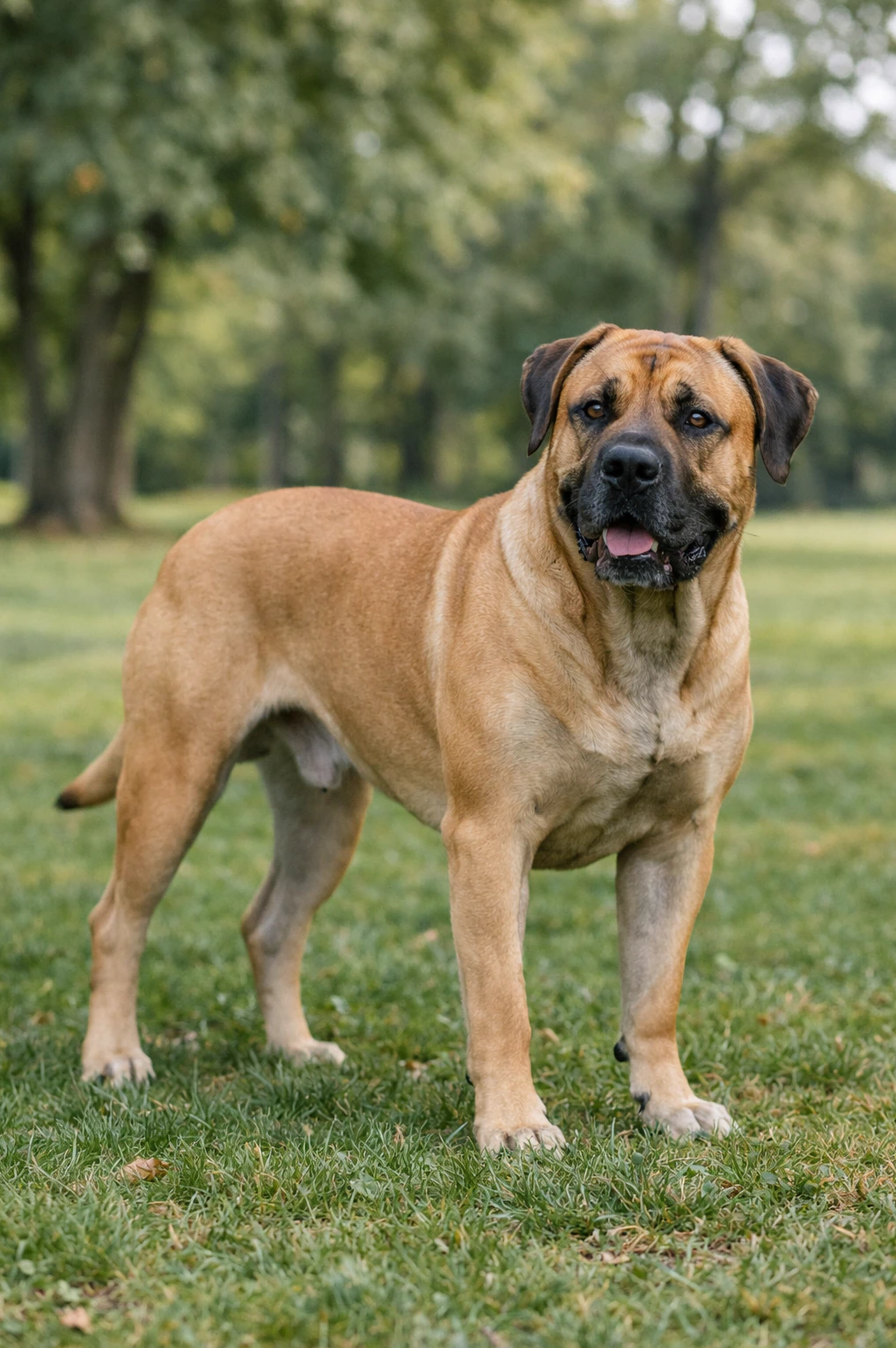 Boerboel in a park
