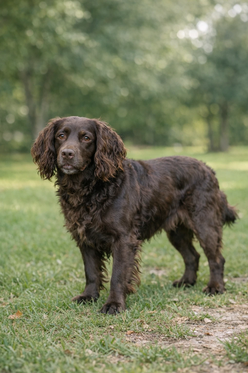 Boykin Spaniel in a park
