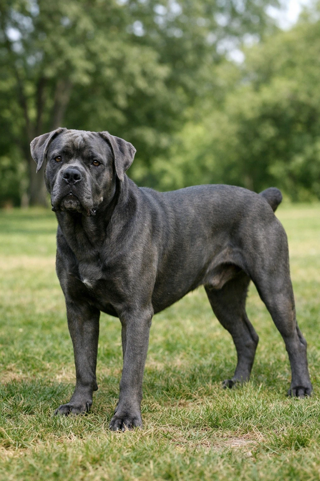 Cane Corso in a park