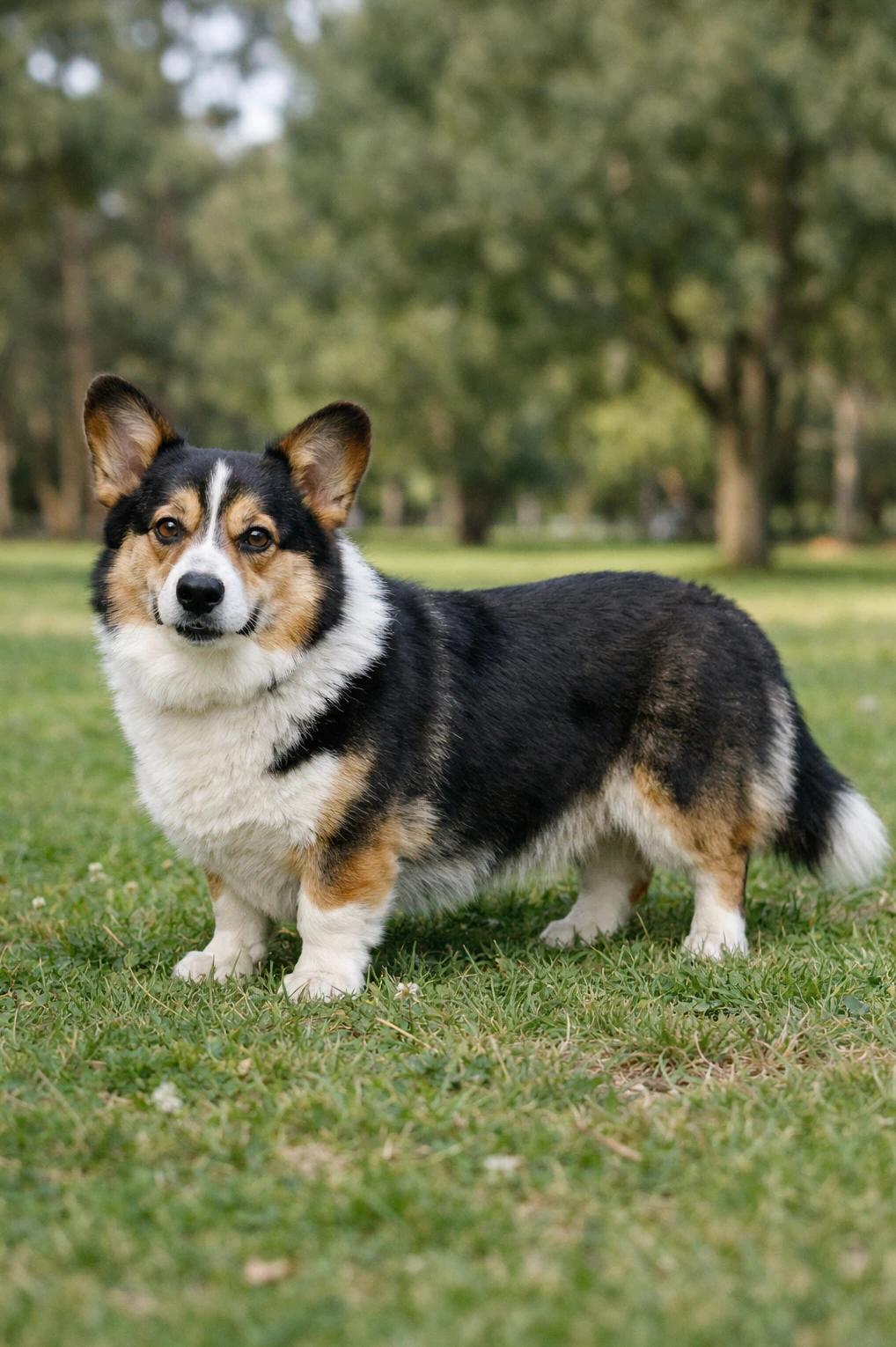 Cardigan Welsh Corgi in a park