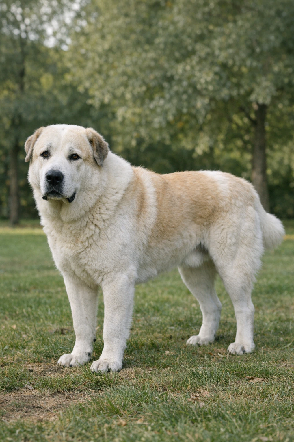 Central Asian Shepherd Dog in a park