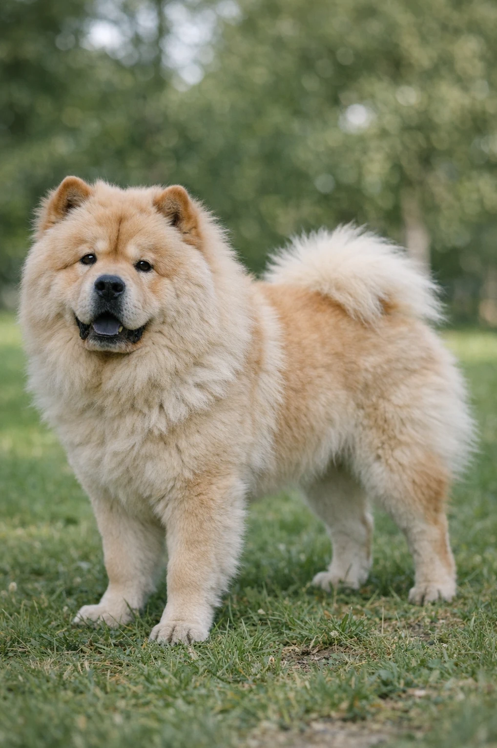 Chow Chow in a park