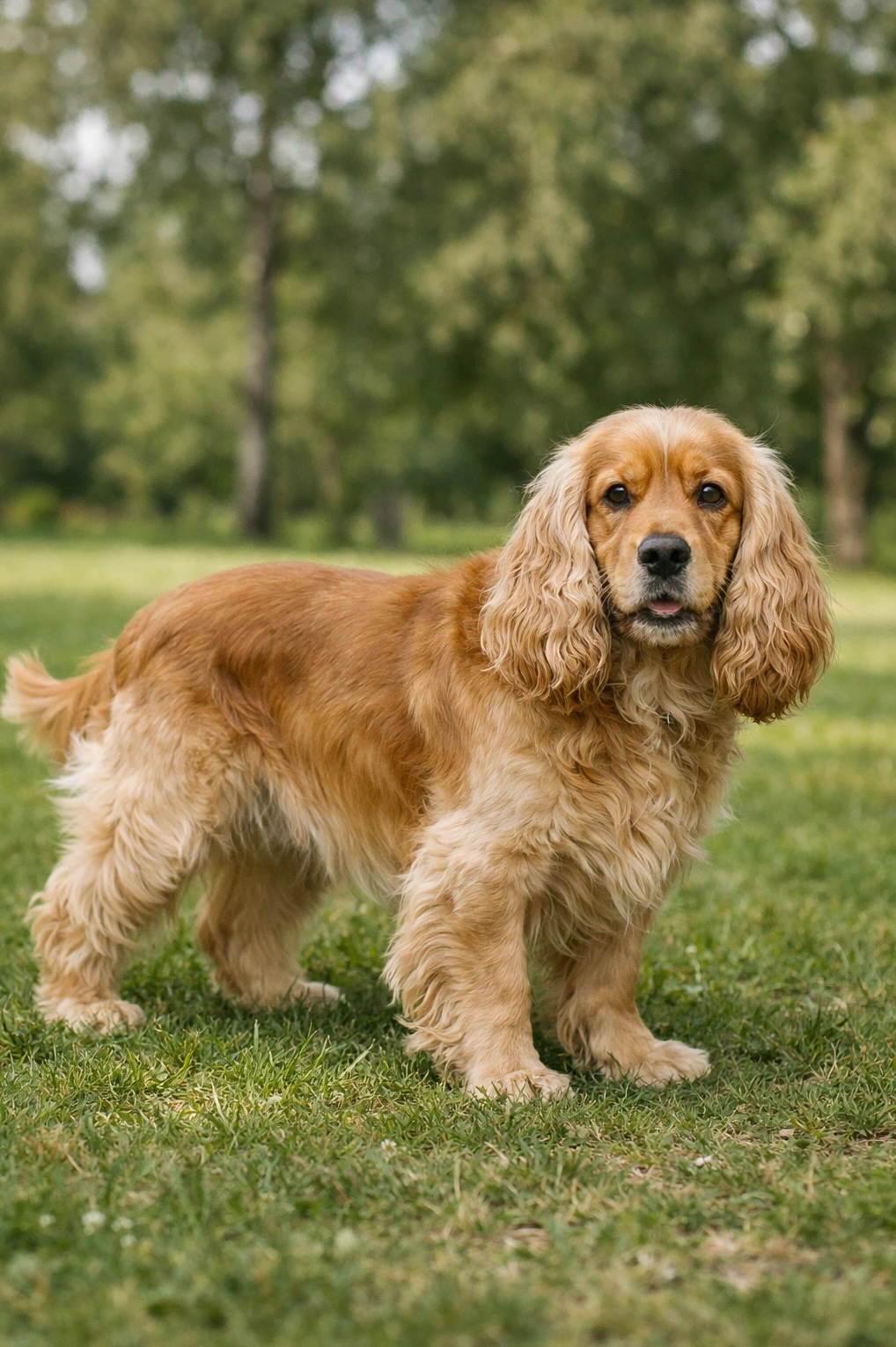 Cocker Spaniel in a park