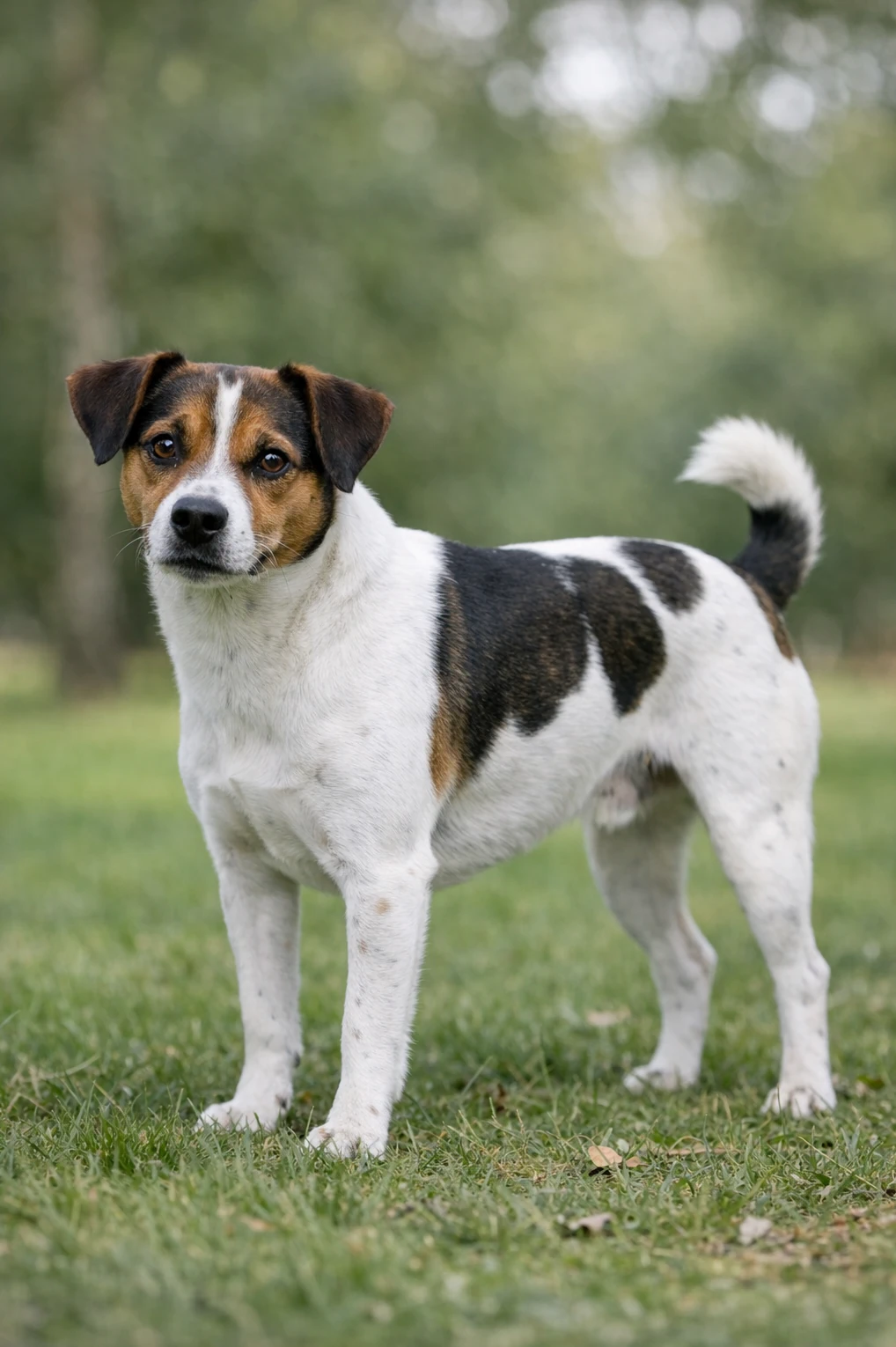 Danish-Swedish Farmdog in a park