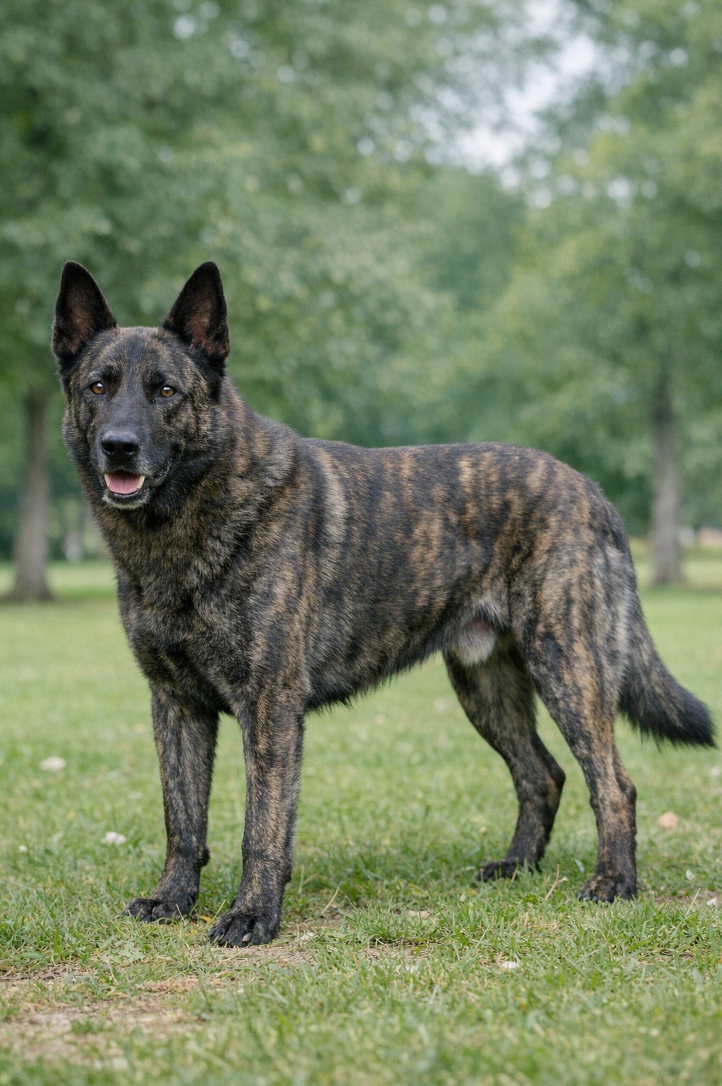 Dutch Shepherd in a park
