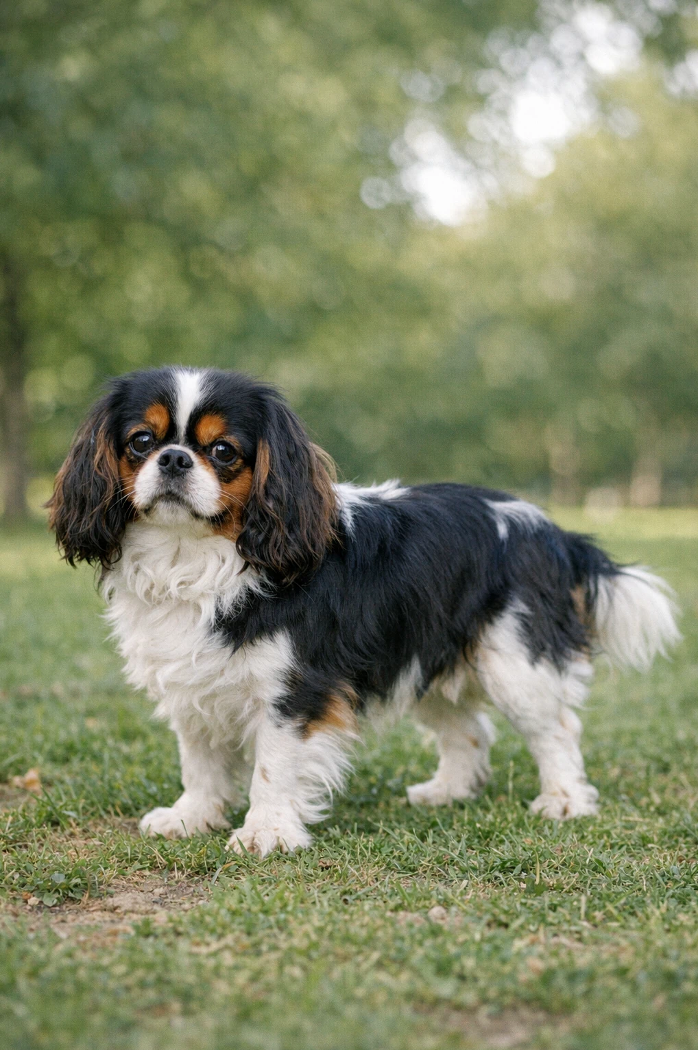 English Toy Spaniel in a park