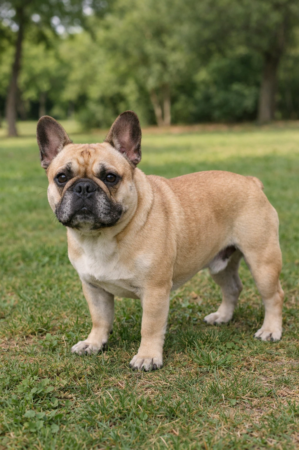 French Bulldog in a park