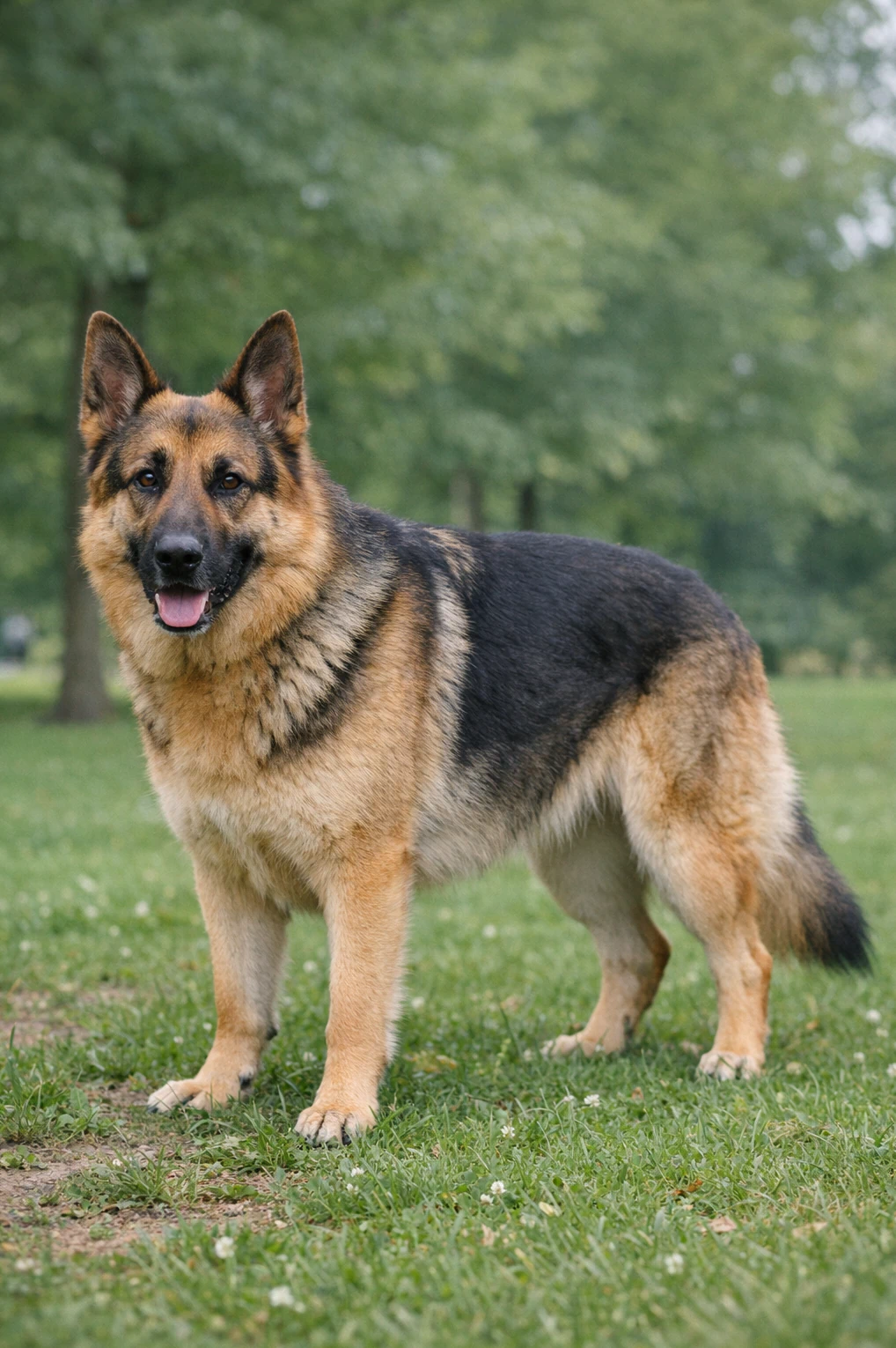 German Shepherd Dog in a park
