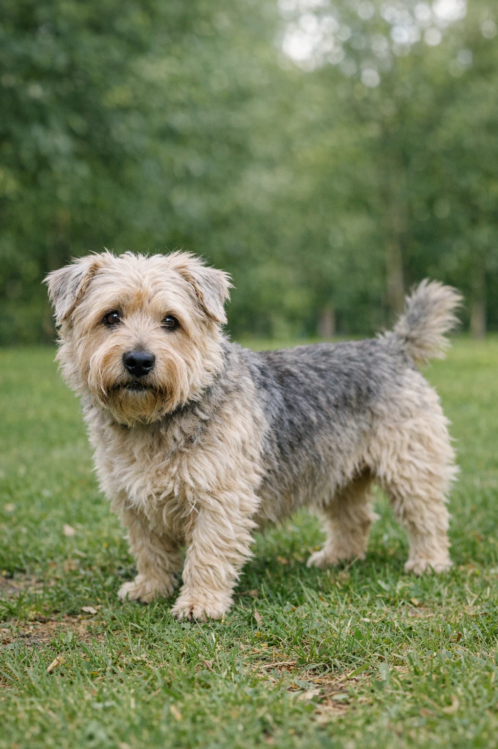 Glen of Imaal Terrier in a park