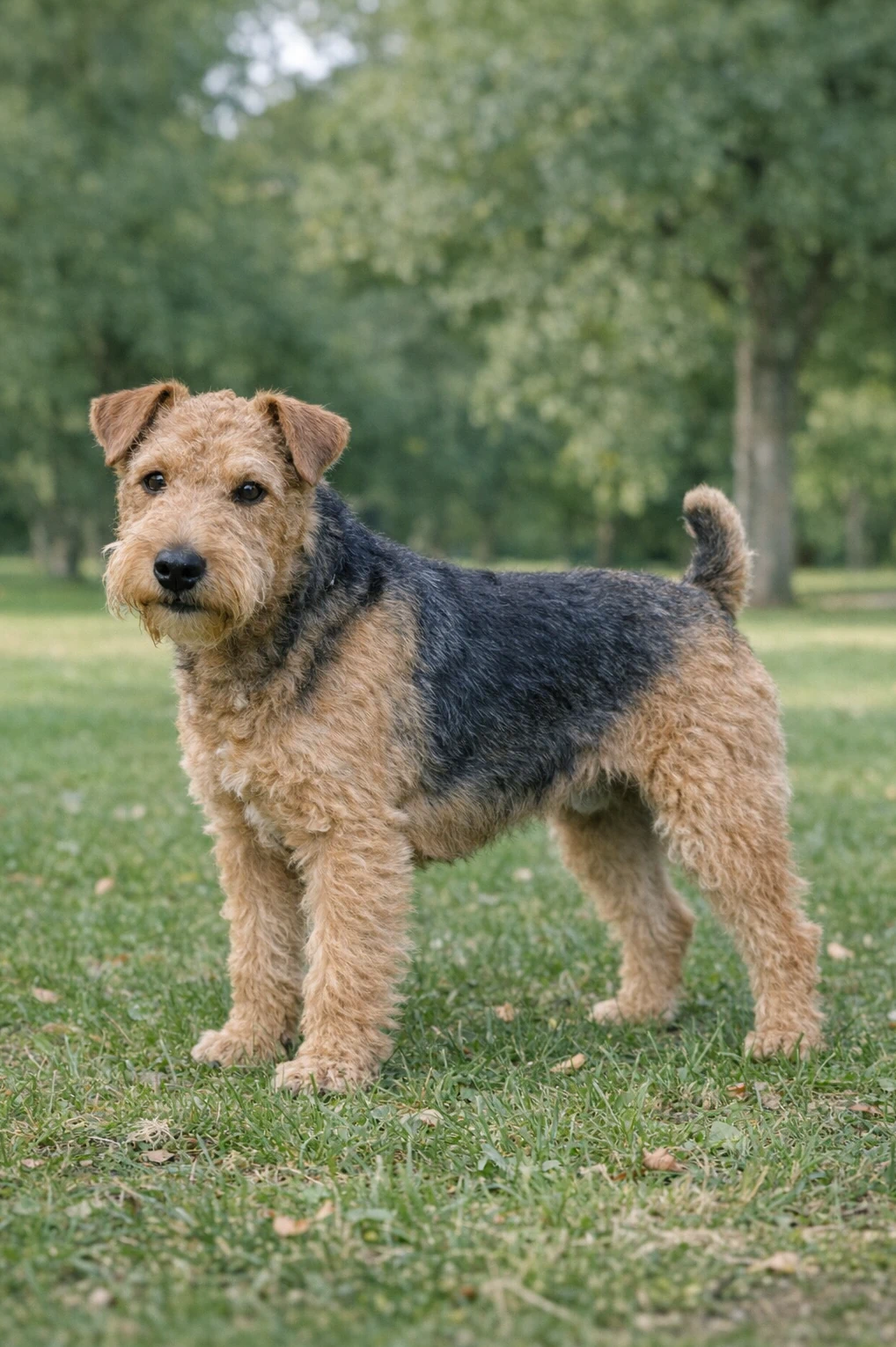 Lakeland Terrier in a park
