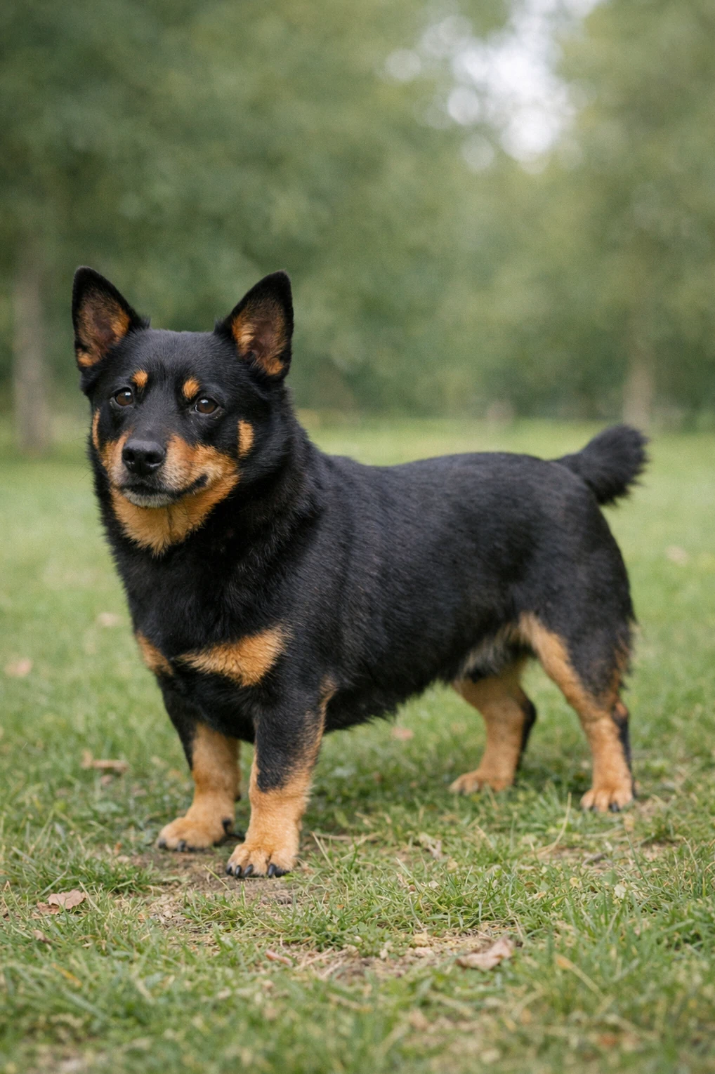 Lancashire Heeler in a park