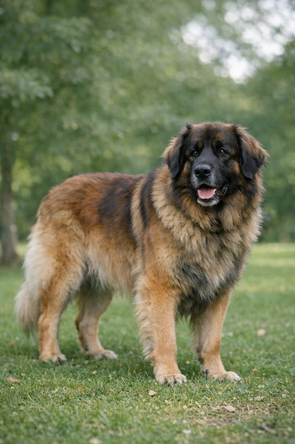 Leonberger in a park