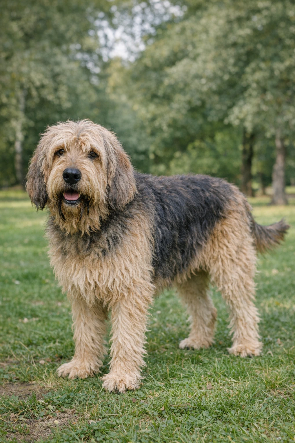 Otterhound in a park