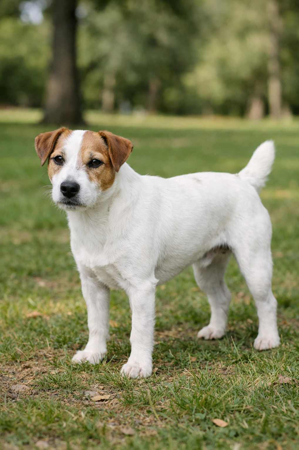 Parson Russell Terrier in a park