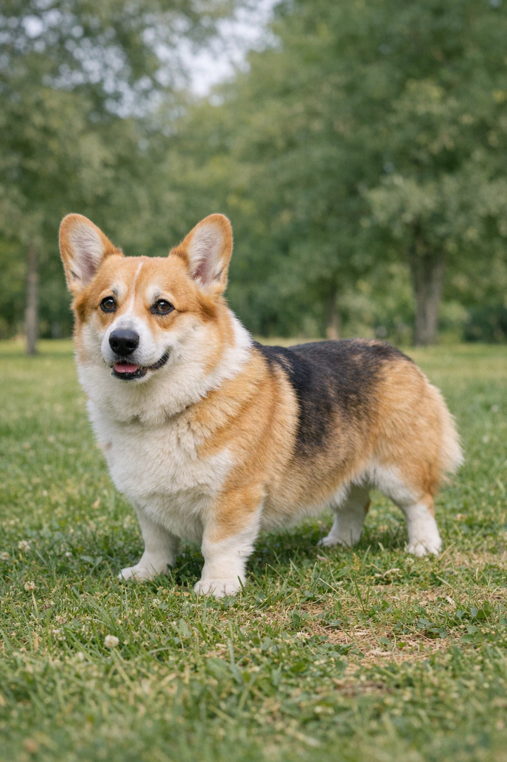 Pembroke Welsh Corgi in a park