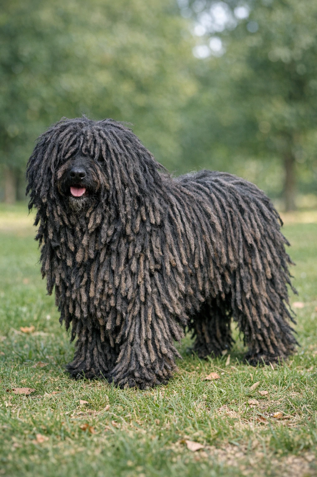 Puli in a park