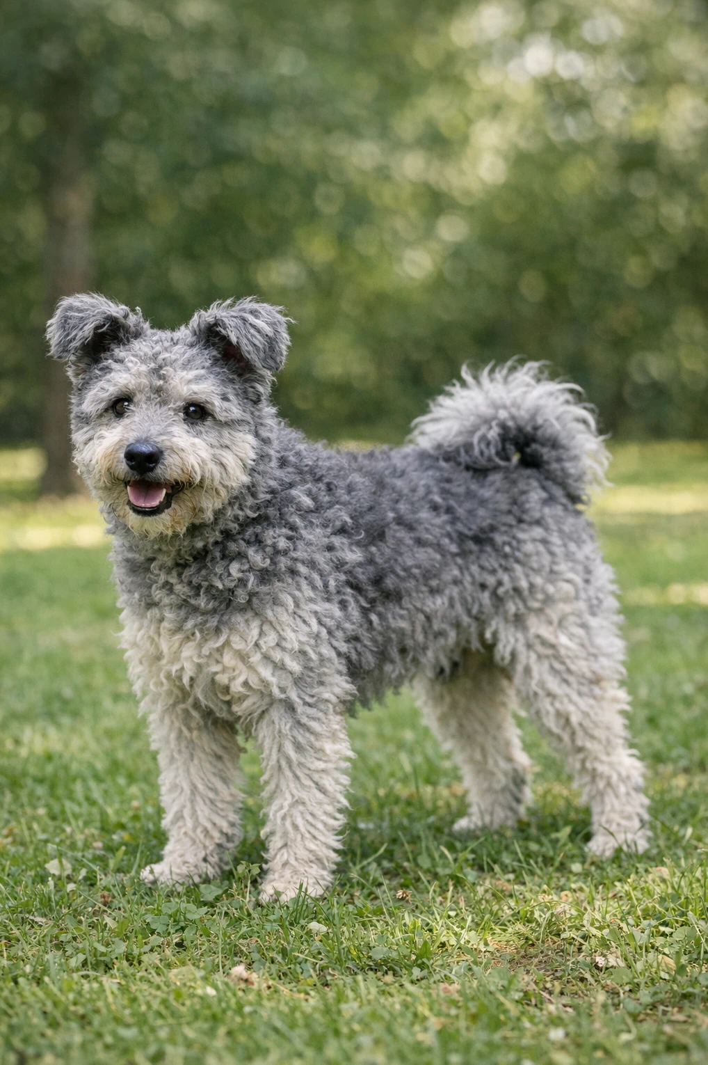 Pumi in a park