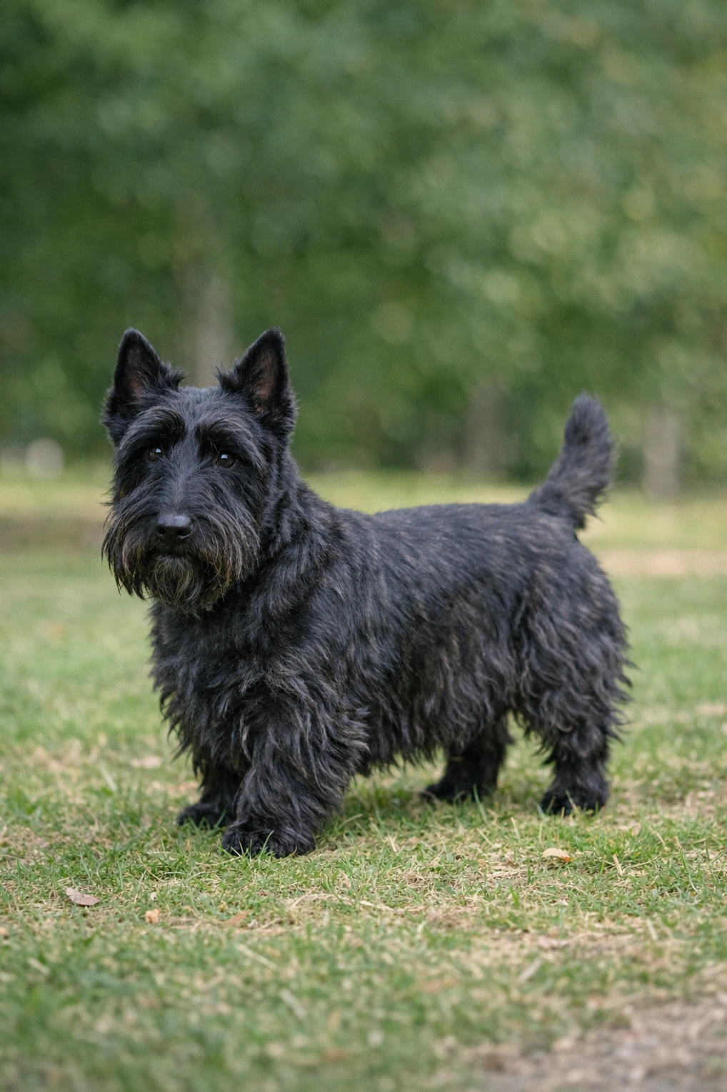 Scottish Terrier in a park