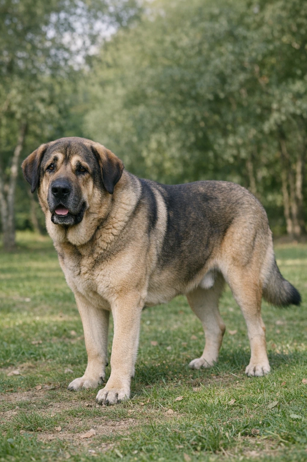 Spanish Mastiff in a park