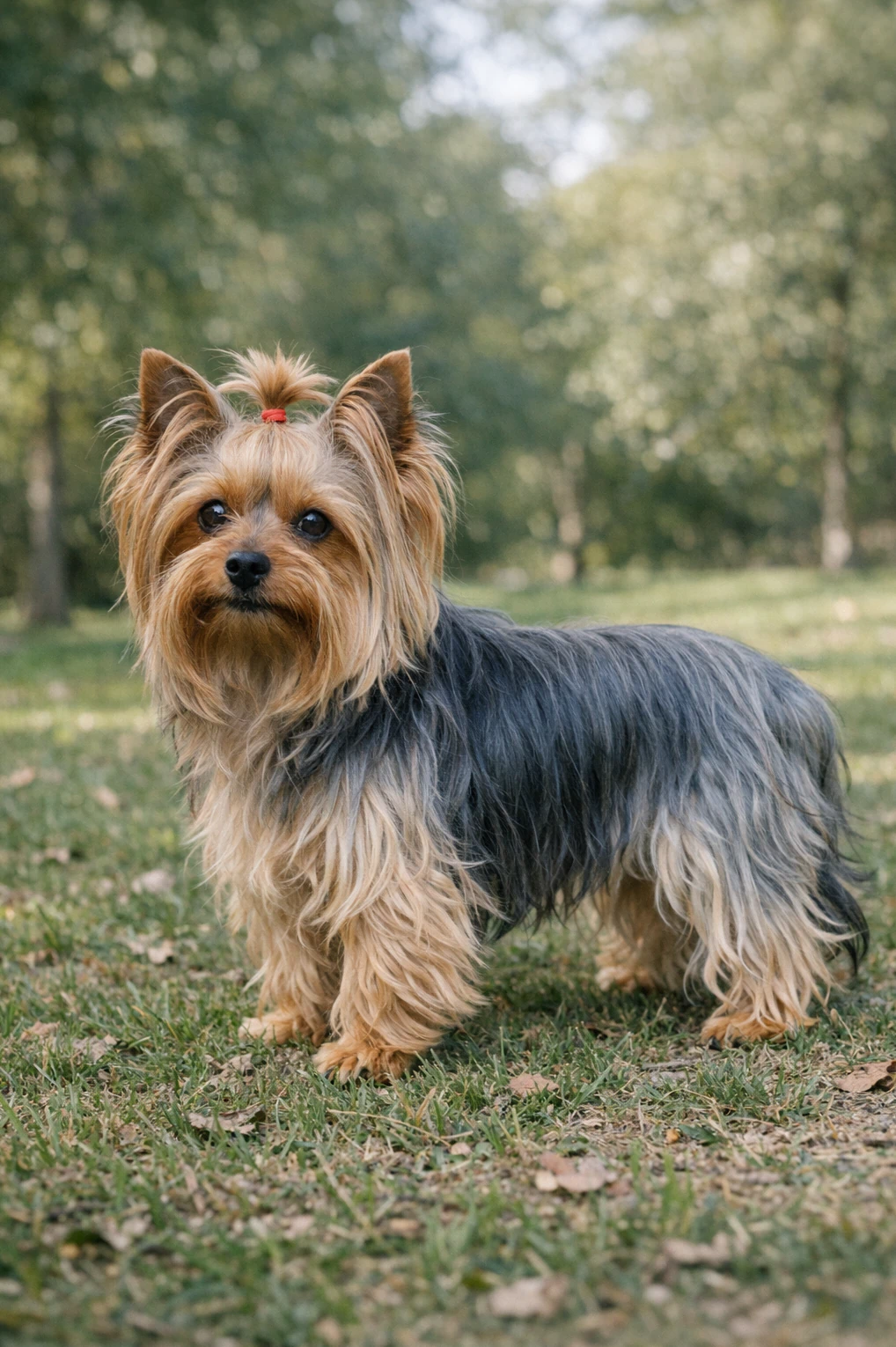 Yorkshire Terrier in a park